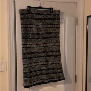 Black and white skirt